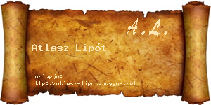 Atlasz Lipót névjegykártya